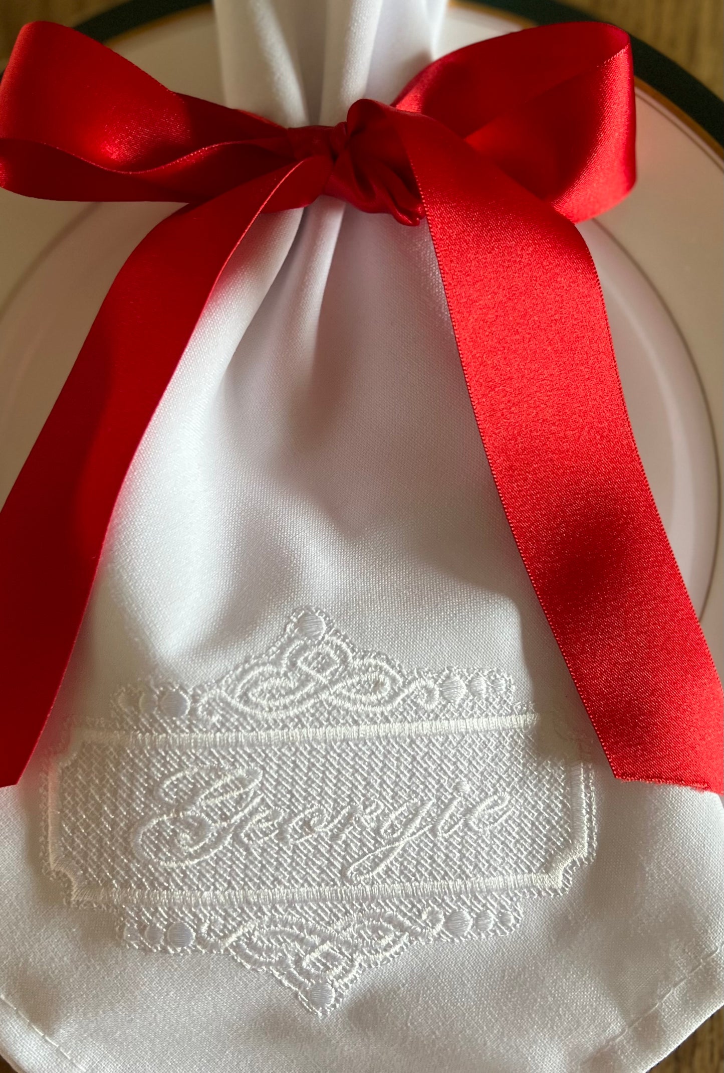 Personalised Table Napkins For Weddings